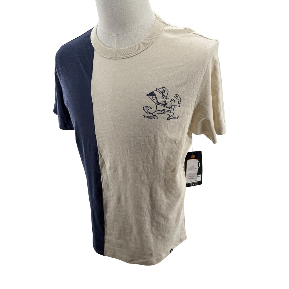 47 Brand‎ Notre Dame Fighting Irish Color Block Tee Shirt Mens Medium NEW